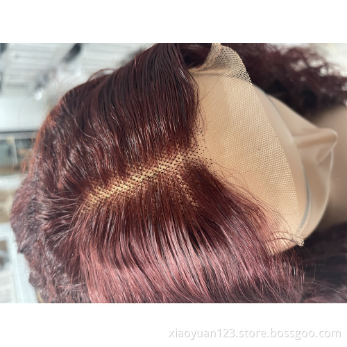 Custom Design 150% Density 22"hd Loose Wave Wig Raw India Lace Frontal wigs Brazilian Human Hair Lace Frontal Wig With Baby Hair